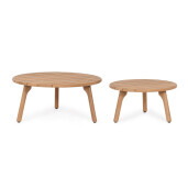 Set 2 masute lemn natur Garita 60x35.5 cm, 80x30.5 cm