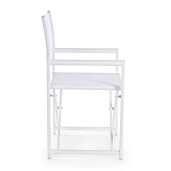 Set 2 scaune gradina alb Taylor 48x56x86 cm