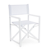 Set 2 scaune gradina alb Taylor 48x56x86 cm