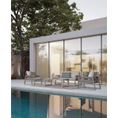 Set mobilier gradina Peyote 130x78x76.5 cm, 71x78x76.5 cm, 110x60x40 cm
