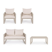 Set mobilier gradina Peyote 130x78x76.5 cm, 71x78x76.5 cm, 110x60x40 cm