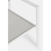 Set 6 scaune gradina alb taupe Hilde 57x60x88 cm