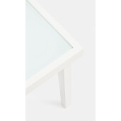 Set mobilier gradina alb gri Auri 58x58x75 cm, 45x45x38 cm