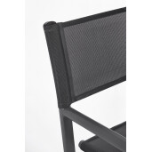 Set 2 scaune gradina gri antracit Taylor 48x56x86 cm