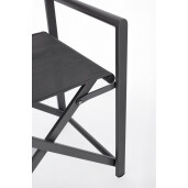 Set 2 scaune gradina gri antracit Taylor 48x56x86 cm