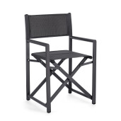 Set 2 scaune gradina gri antracit Taylor 48x56x86 cm