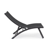 Set 2 fotolii gradina recliner gri antracit Taylor 53x166.5x90 cm