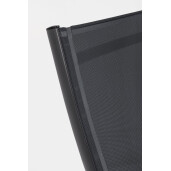 Set 2 fotolii gradina recliner gri antracit Taylor 53x166.5x90 cm