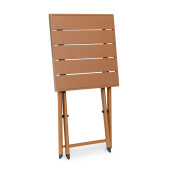 Masuta pliabila aluminiu maro pecan Taylor 44x43x36 cm
