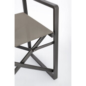 Set 2 scaune gradina gri antracit Konnor 55x50.5x84.5 cm