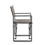 Set 2 scaune gradina gri antracit Konnor 55x50.5x84.5 cm