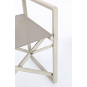 Set 2 scaune gradina bej Konnor 55x50.5x84.5 cm