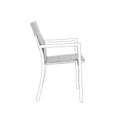 Set 4 perne scaune textil gri Konnor 91x41x1h