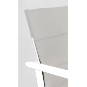 Set 4 perne scaune textil gri Konnor 91x41x1h