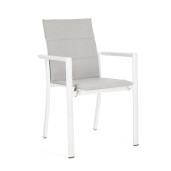 Set 4 perne scaune textil gri Konnor 91x41x1h