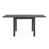 Masa extensibila aluminiu gri antracit Cliv 80/160x80x75 cm