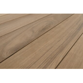 Masa extensibila aluminiu gri lemn maro Cameron 294x100x75 cm