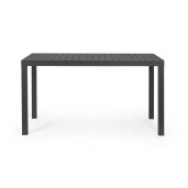 Masa aluminiu gri antracit Hilde 130x68x75 cm