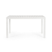 Masa aluminiu alb Hilde 130x68x75 cm