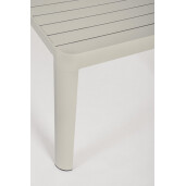 Masa extensibila aluminiu taupe Kiplin 180/240x100x77.5 cm