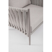 Fotoliu otel textil taupe Jacinta 97x83x87 cm