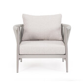 Fotoliu otel textil taupe Jacinta 97x83x87 cm