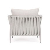 Fotoliu otel textil taupe Jacinta 97x83x87 cm