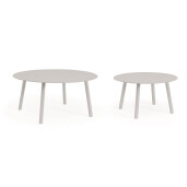 Set 2 masute aluminiu taupe Aminta 60x34 cm; 80x38.5 cm