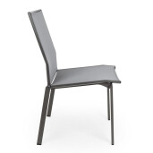 Set 16 scaune gradina aluminiu textilen gri antracit Cruise 50x61x88.5 cm