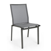 Set 16 scaune gradina aluminiu textilen gri antracit Cruise 50x61x88.5 cm