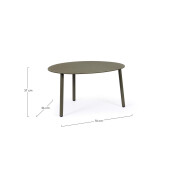Masuta verde oliv Sparky 70x56x37 cm