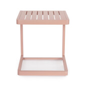 Set 2 masute aluminiu roz Konnor 40x40x45 cm