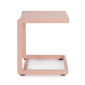 Set 2 masute aluminiu roz Konnor 40x40x45 cm