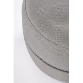 Puf textil gri Gulizar 50x34 cm