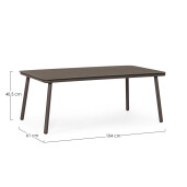 Masuta maro Spike 104x61x40.5 cm