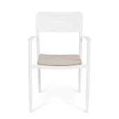 Set 4 scaune alb natur Nebula 55.5x58x85.5 cm