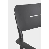 Set 4 scaune gri antracit bej Nebula 55.5x58x85.5 cm