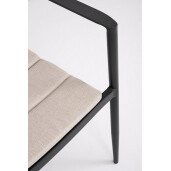 Set 4 scaune gri antracit bej Nebula 55.5x58x85.5 cm