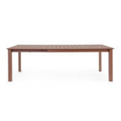 Masa extensibila aluminiu rosu barn Konnor 160-240x100x76 cm