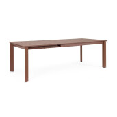 Masa extensibila aluminiu rosu barn Konnor 160-240x100x76 cm