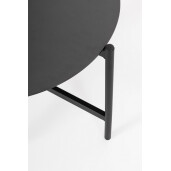 Set mobilier gradina otel negru textil gri Florian 62x69x75, 53x43, 73x35, 122x69x75 cm