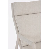 Set 2 fotolii aluminiu textil taupe Emery 66x90x105 cm