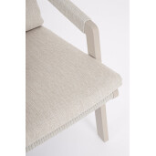 Set 2 fotolii aluminiu textil taupe Emery 66x90x105 cm