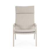 Set 2 fotolii aluminiu textil taupe Emery 66x90x105 cm