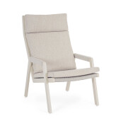 Set 2 fotolii aluminiu textil taupe Emery 66x90x105 cm