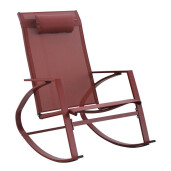 Fotoliu balansoar rosu Demid 60.5x107x95h