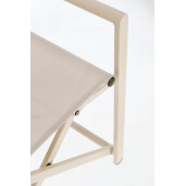 Set 2 scaune gradina taupe Taylor 56x48x86 cm