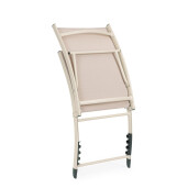 Set 2 fotolii recliner gradina taupe Taylor 53x166.5x90 cm