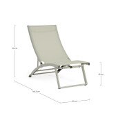 Set 2 fotolii recliner gradina verde breeze Taylor 53x166.5x90 cm