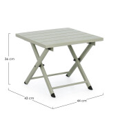 Masuta pliabila verde breeze Taylor 44x43x36 cm